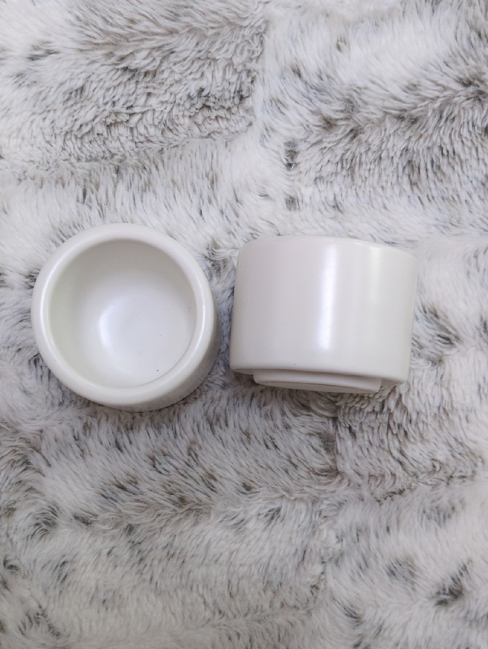 $10 MOVING SALE! Folk Ceramics Set Of 2 White Espresso Cups